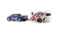 RC pick-up Die cast gegoten met caravan aanhangwagen 1 op 64 RTR 